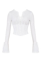 Elegante witte kanten top voor dames van Sorrelina