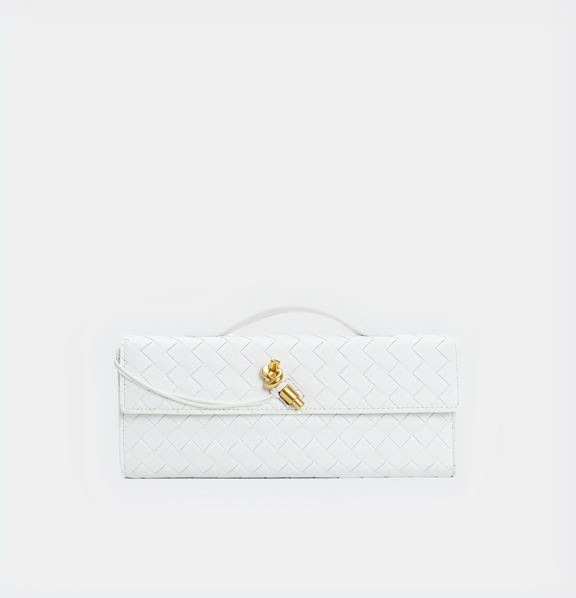 Handgeweven Leren Schoudertas voor Stijlvolle Draagwijze