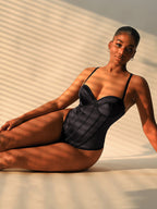 Shapewear Tummy Control Corset Thong Bodysuit