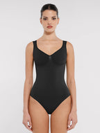 Seamless Sculpting Diamond Neck Brief Bodysuit