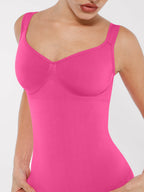 Seamless Sculpting Diamond Neck Brief Bodysuit